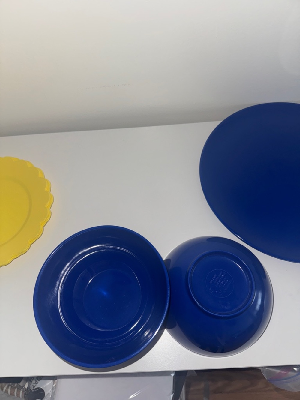 Plastic Blue and Yellow Set - 9 Pieces - Picture 3 of 5